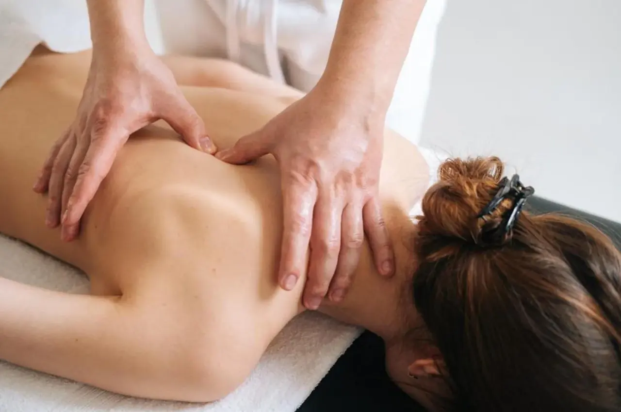 Relaxing massage in progress at N&T Health & Wellness Spa in Orange CA